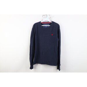 Vtg 90s Y2K American Eagle Mens M Faded Thermal Waffle Knit Long Sleeve T-Shirt